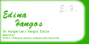 edina hangos business card